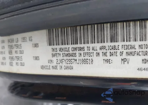 1991 Jeep Wrangler / Yj from USA, damaged, VIN 2J4FY29S7MJ108610